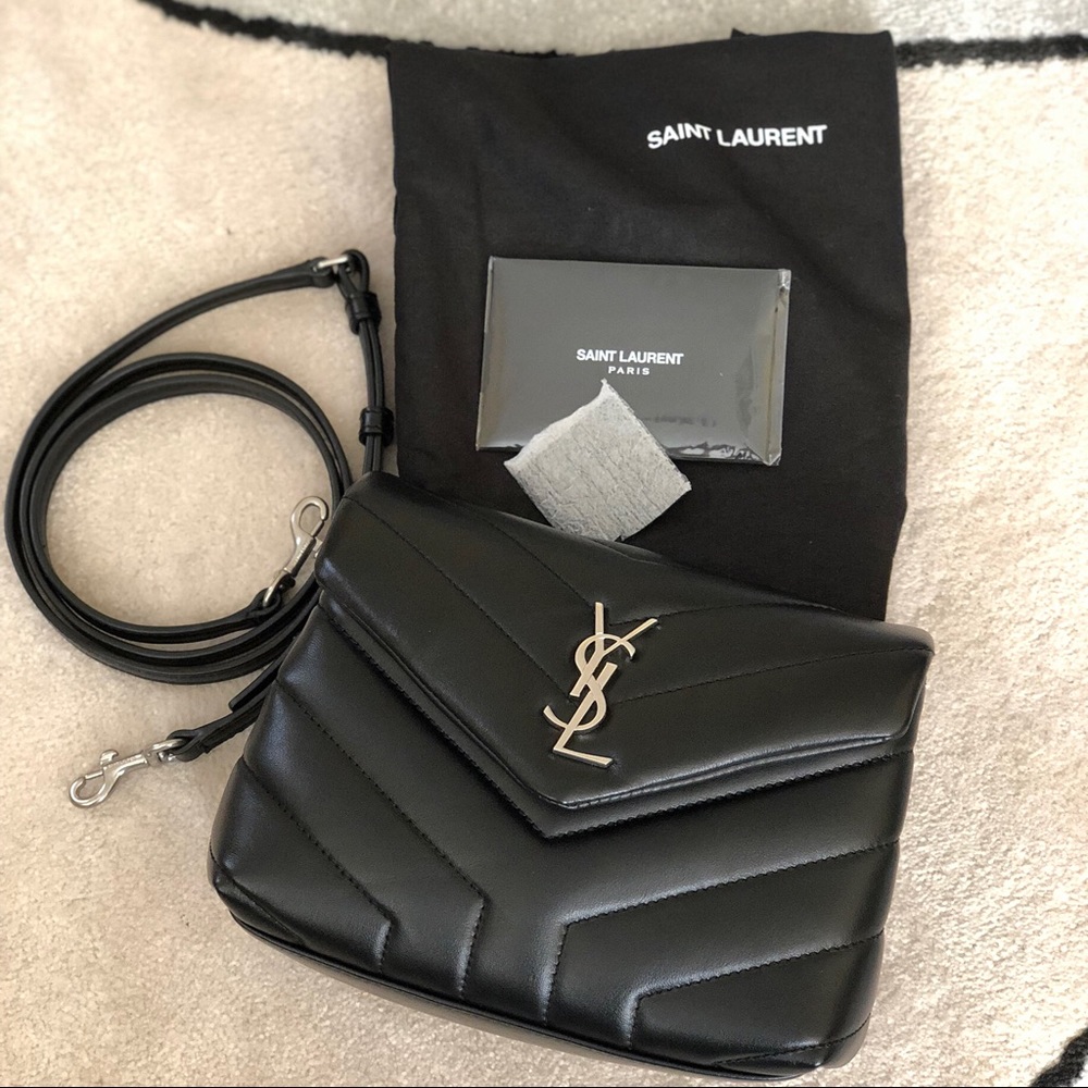YSL toy LouLou calfskin leather crossbody bag